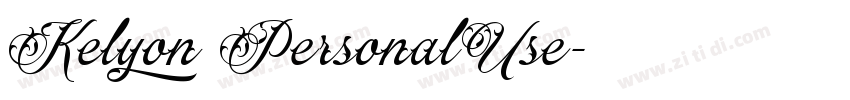 Kelyon PersonalUse字体转换